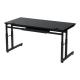 ローデスク 高さ調整6段階 高さ38cm~58cm 幅90cm 奥行45cm 電源タップ受けつき ブラック