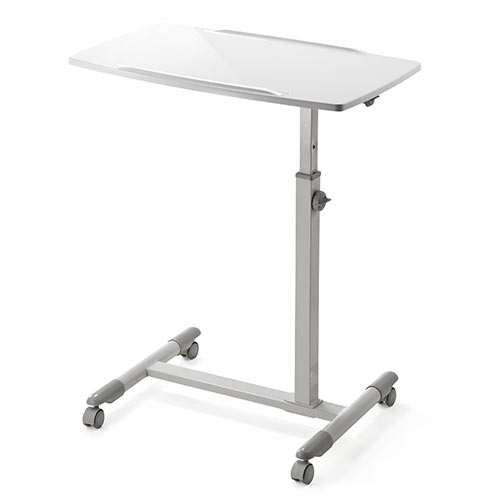 ノートパソコンテーブル 4段階高さ調整 ホワイト