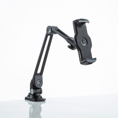iPad・タブレット用アームスタンド クランプ固定式 6関節 ホルダー360度回転 アルミ製