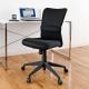 オフィスチェア メッシュ仕様 ミドルバック ブラック