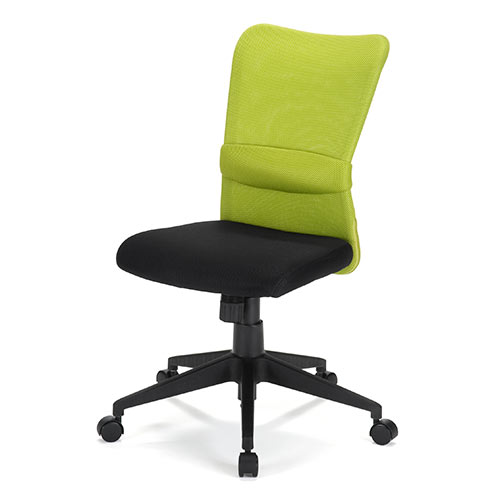 オフィスチェア メッシュ仕様 ミドルバック グリーン / 150-SNC055G