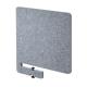 【アウトレット】デスクトップパネル クランプ式 デスクパーテーション フェルト一型 幅600mm 設置時高さ503mm ライトグレー