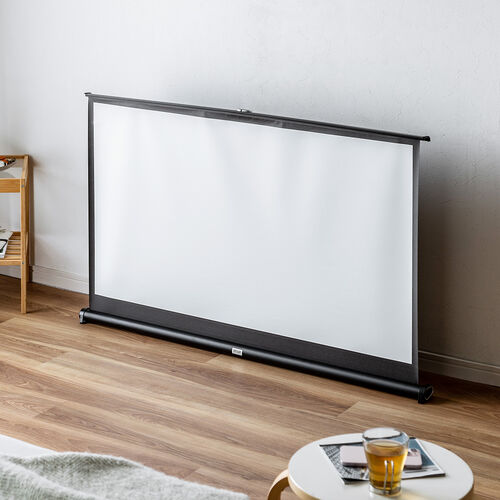 プロジェクタースクリーン 自立式 床置き型 50インチ 携帯型