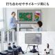 【アウトレット】大型テレビスタンド キャスター付 電子黒板 86インチ対応 高耐荷重120kg