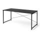 シンプルワークデスク 幅160cm 奥行70cm ブラック