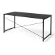 シンプルワークデスク 幅160cm 奥行70cm ブラック