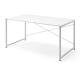 シンプルワークデスク 幅140cm 奥行80cm ホワイト