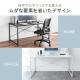 シンプルワークデスク 幅140cm 奥行80cm ホワイト