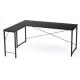【アウトレット】シンプルデスク専用サブデスク ブラック 幅35cm 奥行60cm ねじ固定
