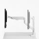 【アウトレット】モニターアーム 上下左右高さ変更可能 シングル ガススプリング 32インチ対応 耐荷重9㎏ クランプ/グロメット対応 回転 ディスプレイアーム ホワイト