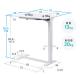 【アウトレット】充電式 電動昇降デスク 天板角度調整つき ホワイト