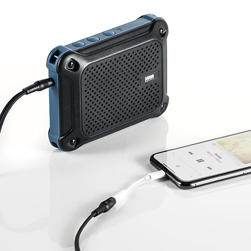 防水ハンズフリー拡声器スピーカー 屋外でも雨天でも気にせず使える！IPX4対応の防水ハンズフリー