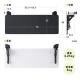 【アウトレット】デスクエクステンダー 幅70cm 奥行25cm 折りたたみ式 クランプ固定 ライトブラウン