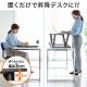 スタンディングデスク(薄型・白色・折りたたみ可能・高さ12段階調整可能・幅79.5cm)