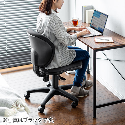 オフィスチェア(ミドルバック・ブルー) / 100-SNC025BL【デスク