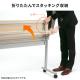 折りたたみテレワークデスク(スタッキング式・ホワイト・W750×D450mm)