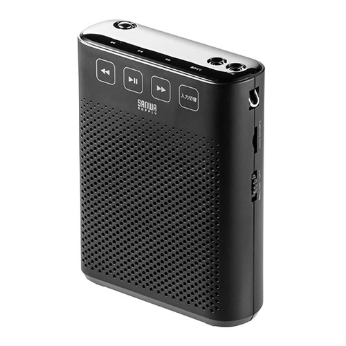 【アウトレット】ワイヤレスポータブル拡声器 10W出力 2人同時使用対応 有線マイク 無線マイク 各1個付属 USBメモリー/microSD 音楽再生 ハンズフリー