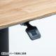 ミーティングテーブル ガス圧昇降式 幅150cm 奥行80cm キャスター付き ライトブラウン