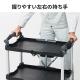 【アウトレット】折りたたみツールワゴン 3段 ツールカート キャスター付き
