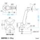 【アウトレット】垂直液晶モニターアーム(机用・垂直)