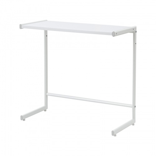 デスク上収納ラック 机上台 幅65cm ハイタイプ ホワイト