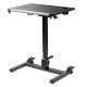 【アウトレット】スタンディングデスク ガス圧昇降 折りたたみテーブル 天板角度調整つき ブラック