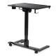 【アウトレット】スタンディングデスク ガス圧昇降 折りたたみテーブル 天板角度調整つき ブラック