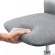 オフィスチェア シェルチェア プラスチック シンプル コンパクト ミドルバック ホワイト/グレー