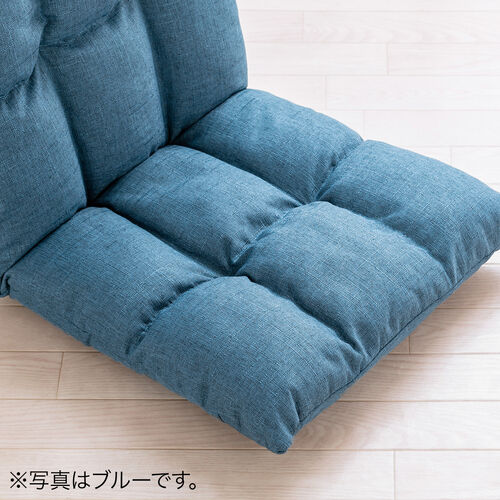 コンパクト座椅子 6段階リクライニング ファブリック ブラウン / 150