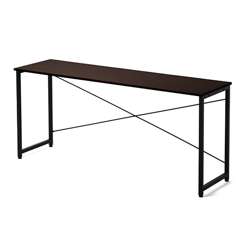 【アウトレット】シンプルワークデスク 幅160cm 奥行45cm ブラウン