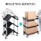【アウトレット】ツールワゴン 折りたたみワゴン サービスワゴン ツールカート 台車 簡単収納 キャスター付き 3段 大型