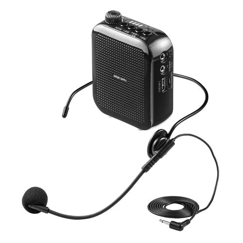 ハンズフリーポータル拡声器 アンプコンパクト 小型スピーカー マイク付き 快適 楽天市場】セール 拡声器 ハンズフリー ワイヤレス 多機能