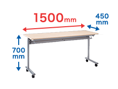 スタッキングテーブル 横幅省スペースタイプ 100-FD011シリーズ