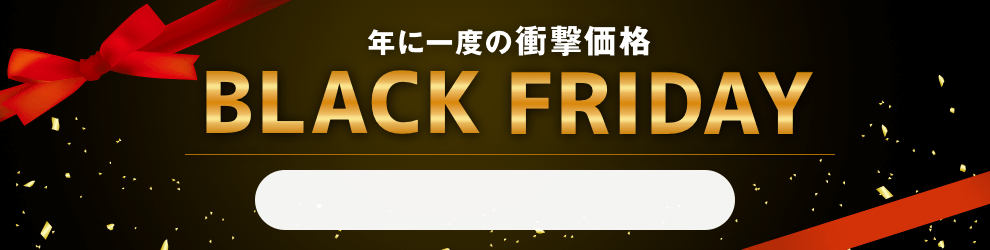 ブラックフライデー　11/15 10時から11/29 18時まで